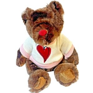 Dandee Teddy Bear 9" Stuffed Animal Brown Collector's Choice Valentine's Day